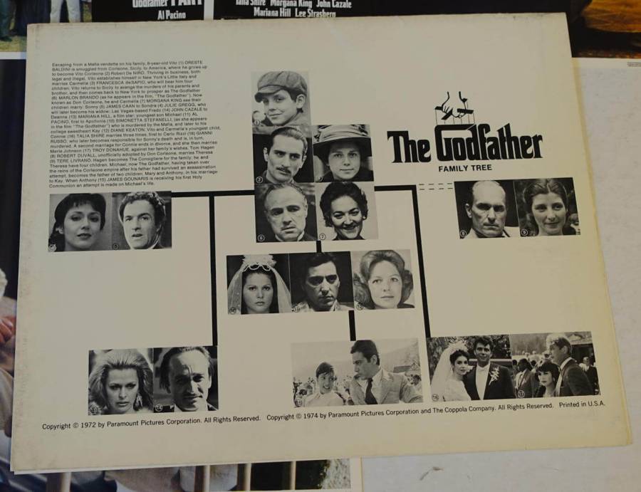 The Godfather Part II original release US lobby card set
